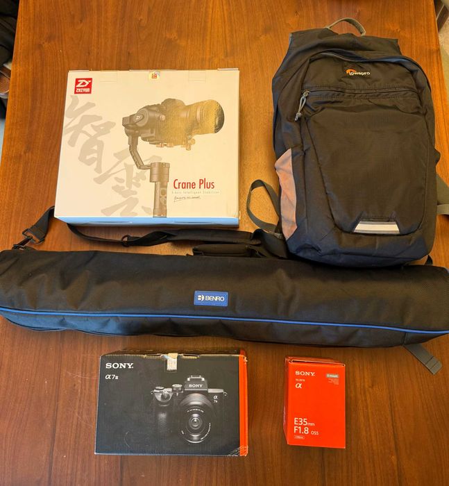 Sony A7 III Completa: 2 Lentes + Tripé + Gimbal + Áudio + Oferta