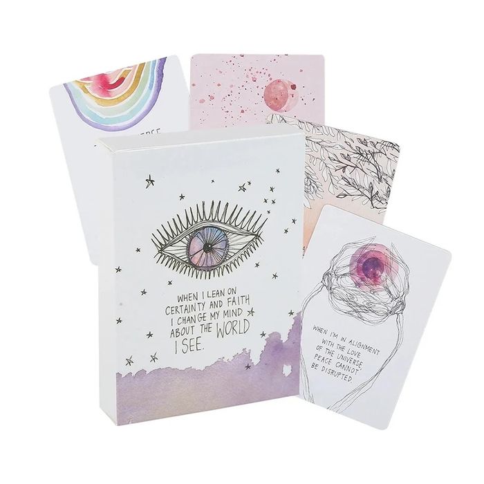 Baralho oraculo com mensagens em ingles