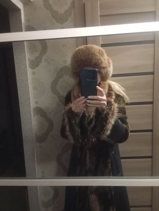 Дублянка натуральна з шапкою.