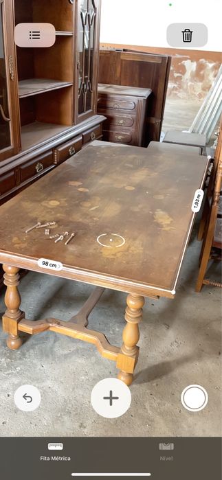 Mesa de jantar rustica em madeira maciça