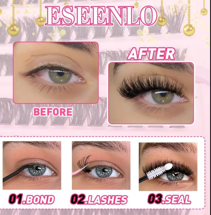 Набір штучних вій 30P Kit (з інструментами та клеєм)