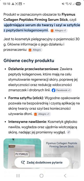 Peptydy kolagenowe- Flysmus