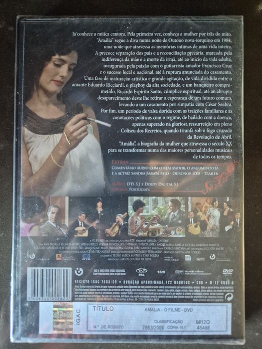 Amália Rodrigues,  História da Diva do Fado em DVD selado
