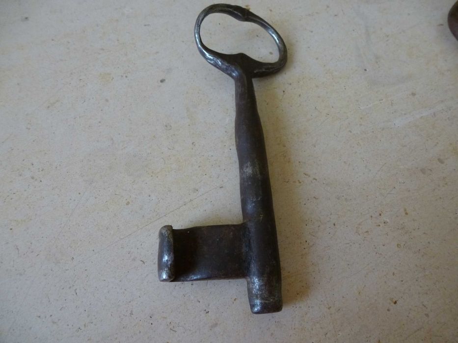 Chaves de ferro forjado de portas antigas