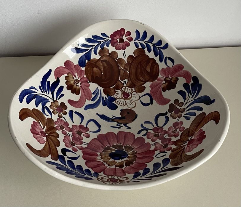 Fajans / Ceramika / Patera / Owocarka / Kosz na owoce / PRL Włocławek