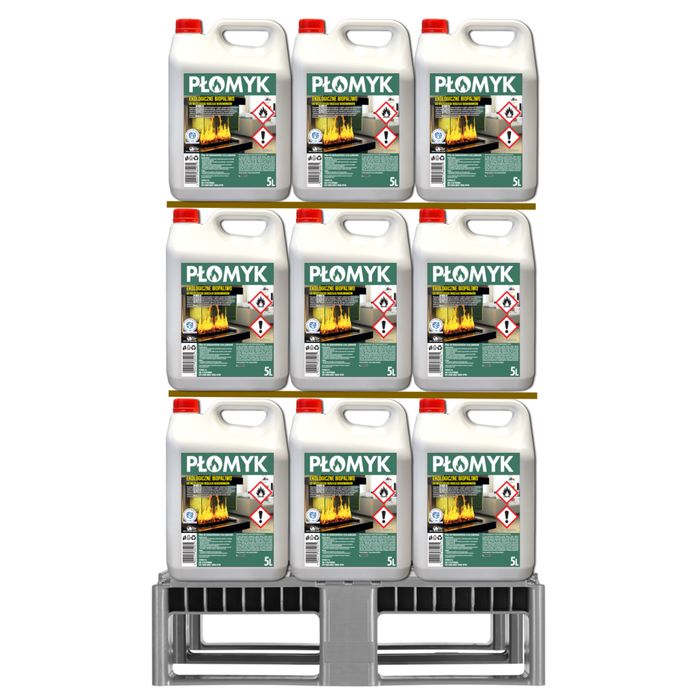 Płomyk Biopaliwo do kominków DORIS 300L Paleta 60szt x 5L