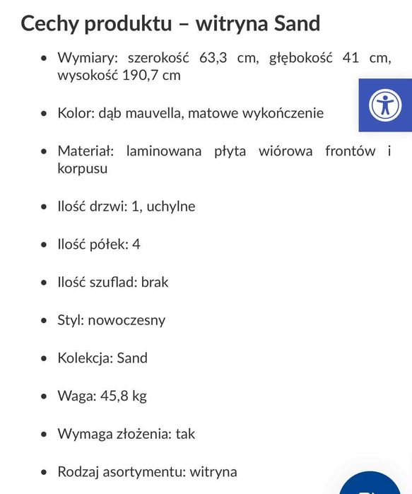 Mebel witryna Abra