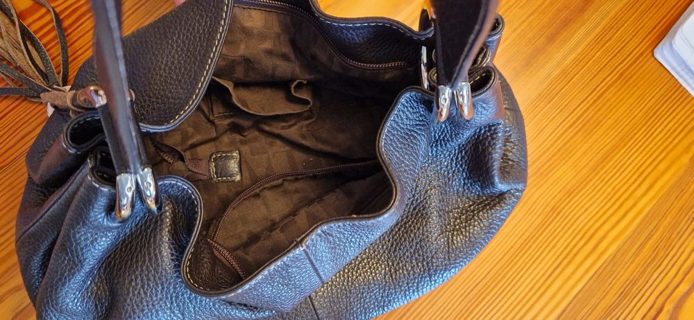 Mala de mão Furla castanho escuro