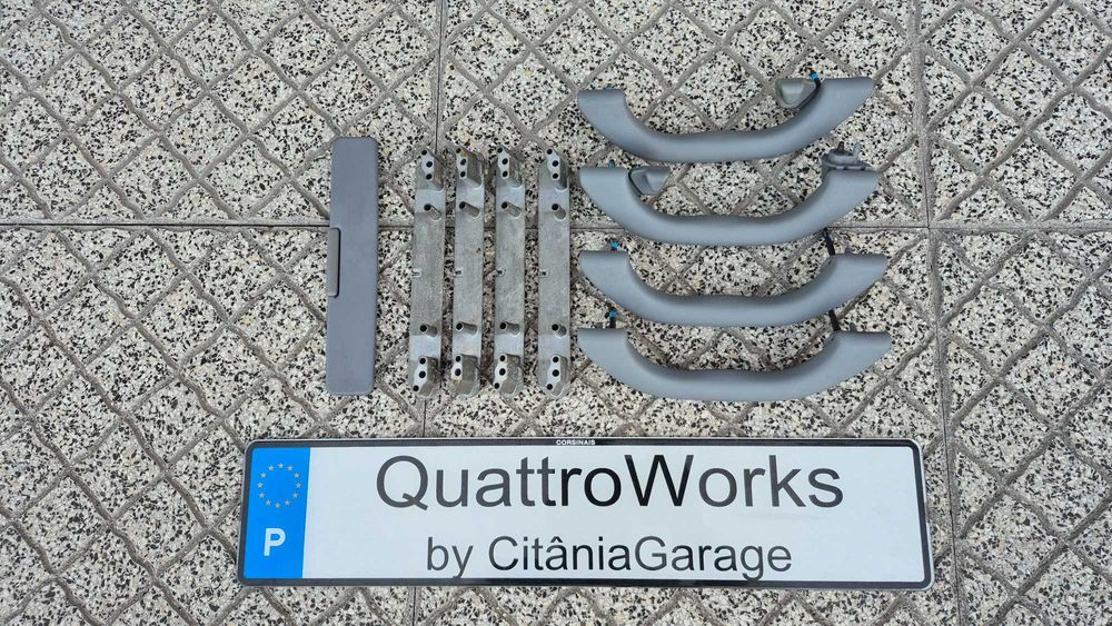 Pegas teto Audi A4 B5 A3 8L facelift + suportes + pala tapa sol