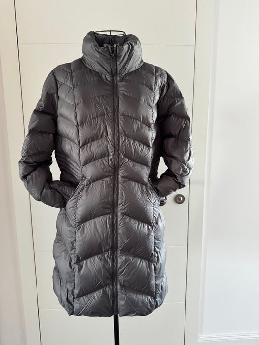 Puchowa kurtka damska Reset, rozmiar XL, szara