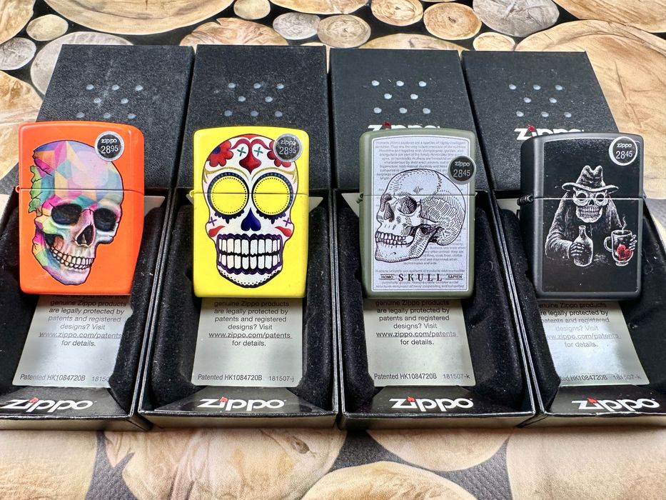 Запальнички Zippo із колекції Skulls нові