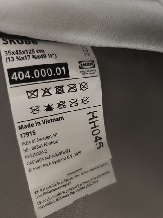 Ikea Skubb wisząca półka szara