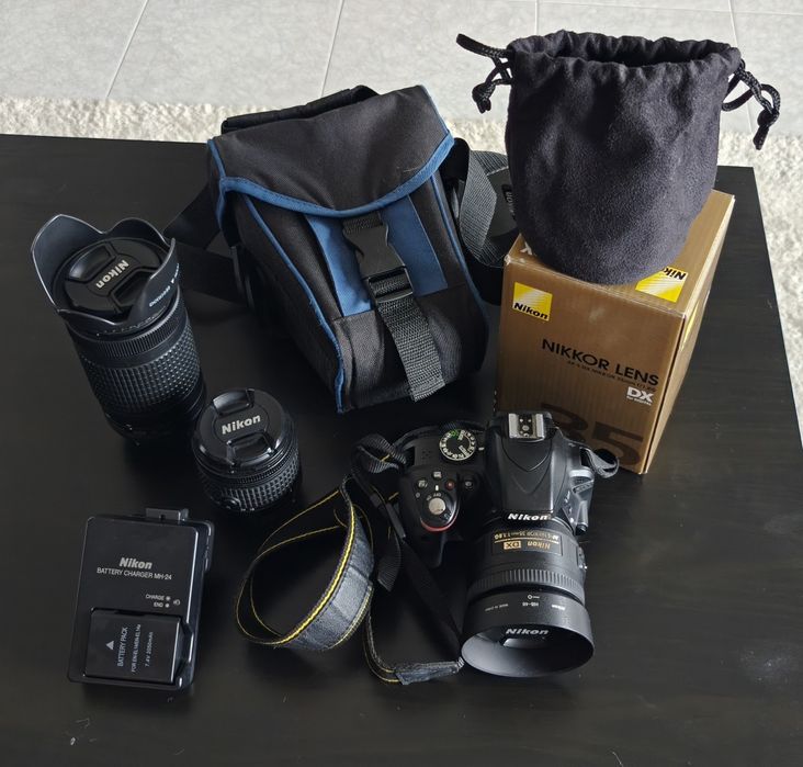 Nikon D3300 com varias lentes