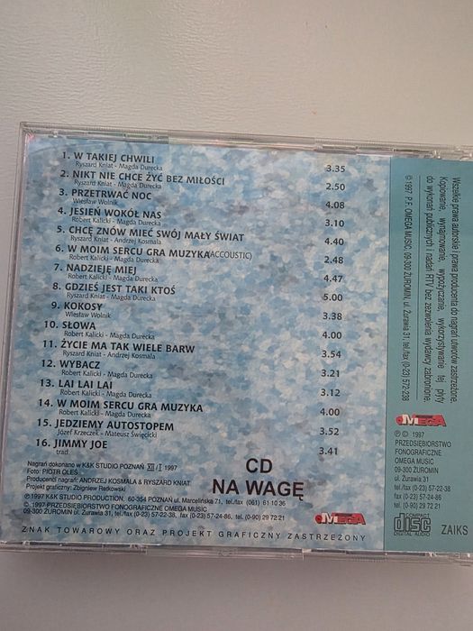 Cd Magda Durecka  wydanie 1997 stan bardzo dobry