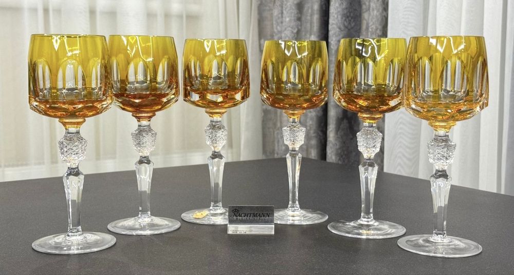 Хрустальные фужеры для вина Nachtmann серия Antika GDR Германия