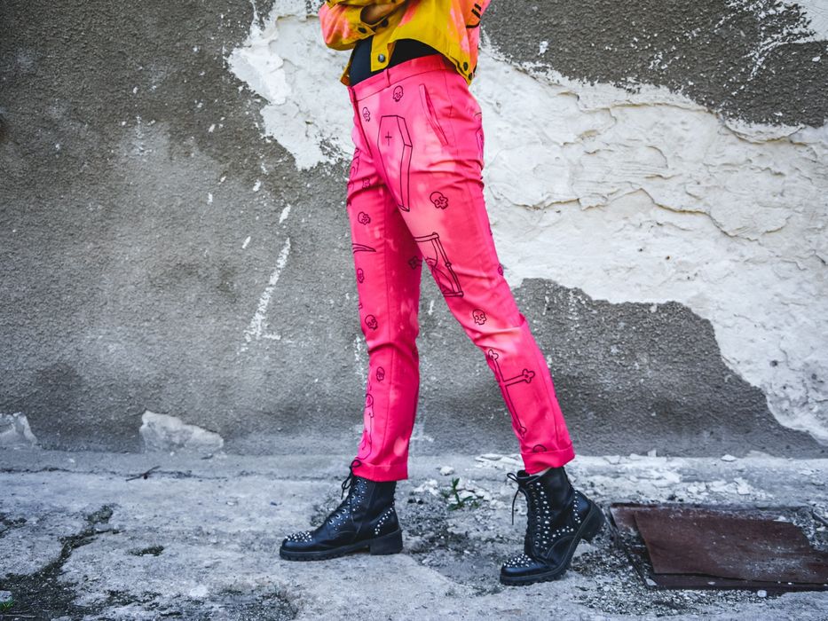 Custom spodnie metal witch goth emo grunge pastel goth