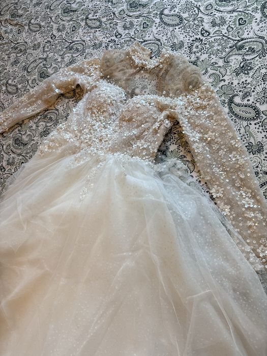 Vestido de noiva como novo + veú + saiote disponível para entrega imediata - Preço negociável