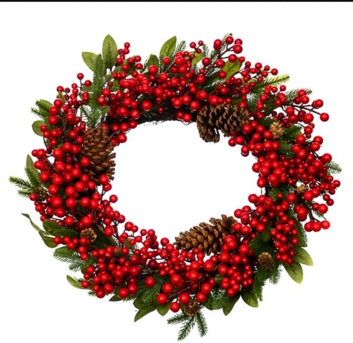 Різдвяні віночки з прикрасами