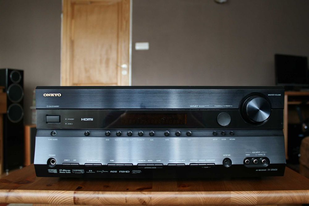 Mocny amplituner Onkyo Tx Sr 605 wzmacniacz  160 watt / zasilacz 630 watt