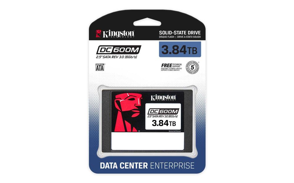 Твердотільний запам’ятовувальний пристрій накопичувач (SSD) SATA2.5" 3.84TB 6GB/S SEDC600M/3840G KINGSTON