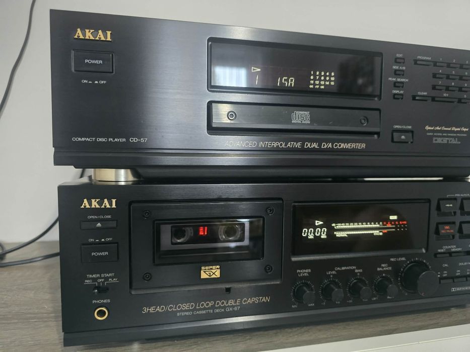 AKAI Deck GX-67 , AKAI Cd-57 . Nowe Paski !