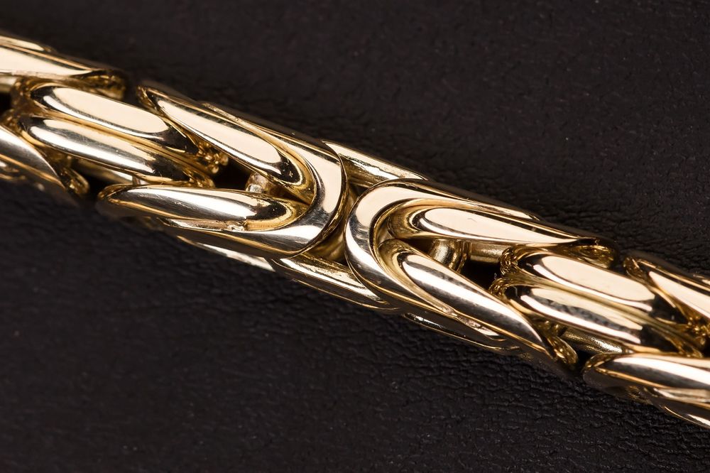 Złoty Łańcuch Splot Królewski 14K-585 pr. Nowy!!! Od Ręki !!!