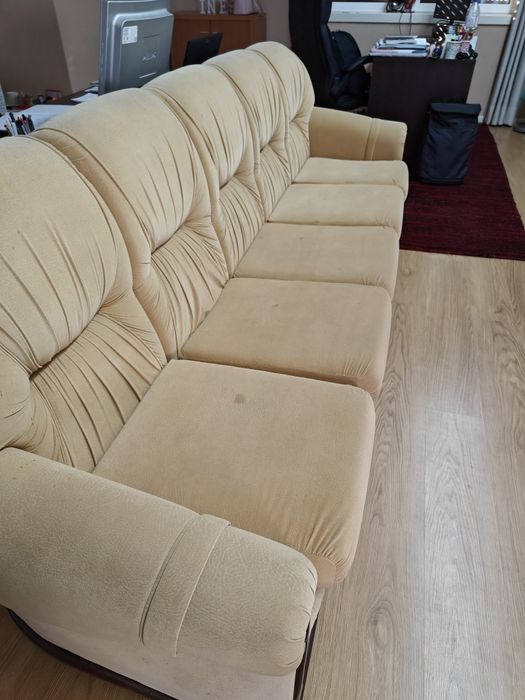 Sofá 5 lugares tecido lavável