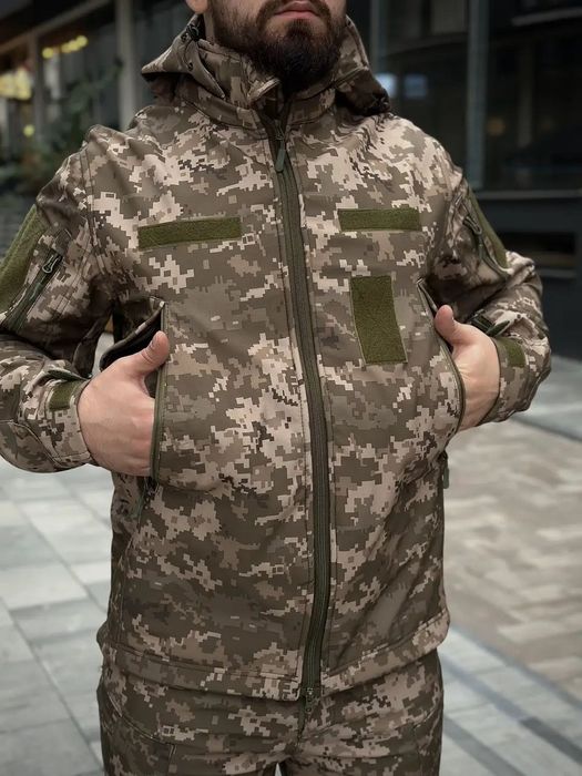 Куртка тактична SoftShell піксель куртка піксель софт шелл
