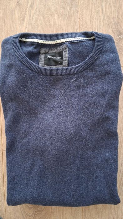 Sweter męski jasny granat rozmiar XL marki HOUSE BASIC