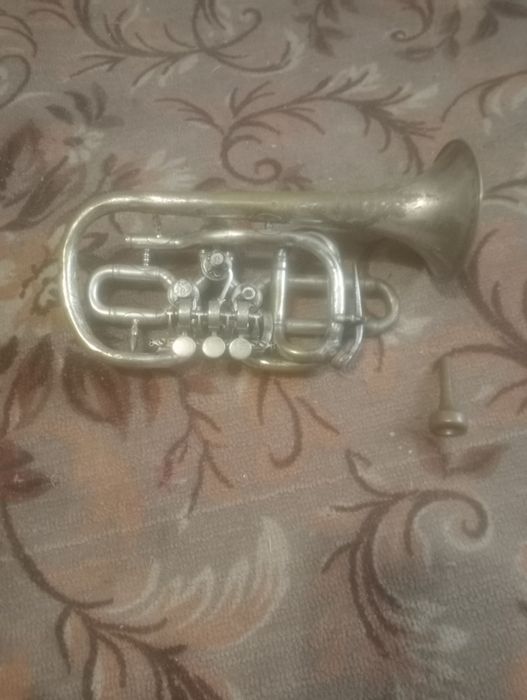 Труба корнет с мундштуками