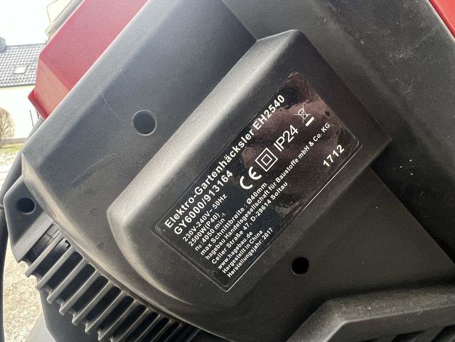 Rozdrabniarka do galezi 2500 Watt