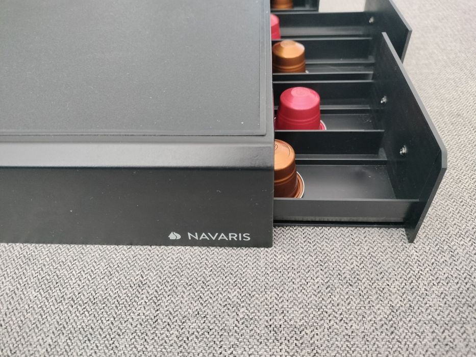 Suporte cápsulas café + base para máquina – Navaris