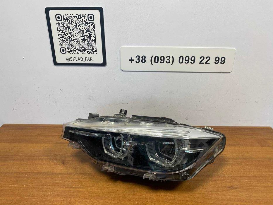 Фара фари оптика Bmw 3 F30 F31 shadow led USA США чорні бмв 3 ф30