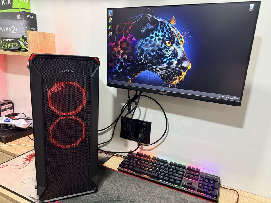 Компьютер Бюджетний Ігровий Ryzen 5+16DDR+1тб м2+Asus Nvidia 1660 Super