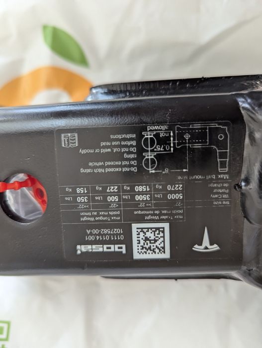 Гак фаркопа комплект Америка 102758200B Tesla Model X 15-21