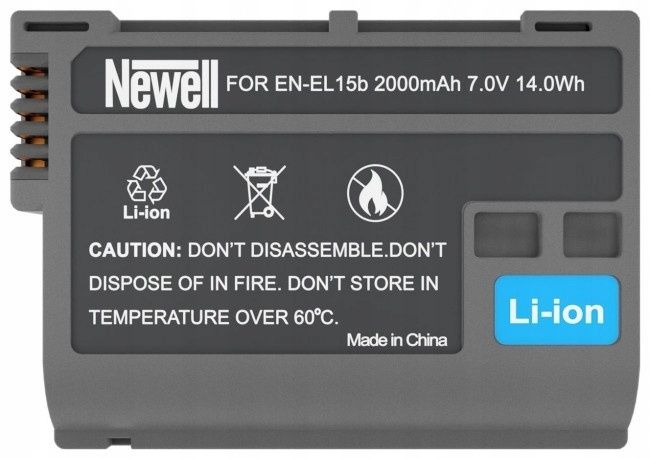 Батарея Newell EN-EL15B для Nikon D750/Z6/Z6II/Z8. Гарантія 24міс.