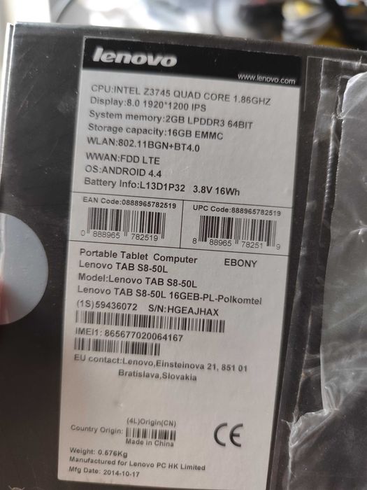 Tablet LENOVO TAB S8-50L 2/16GB