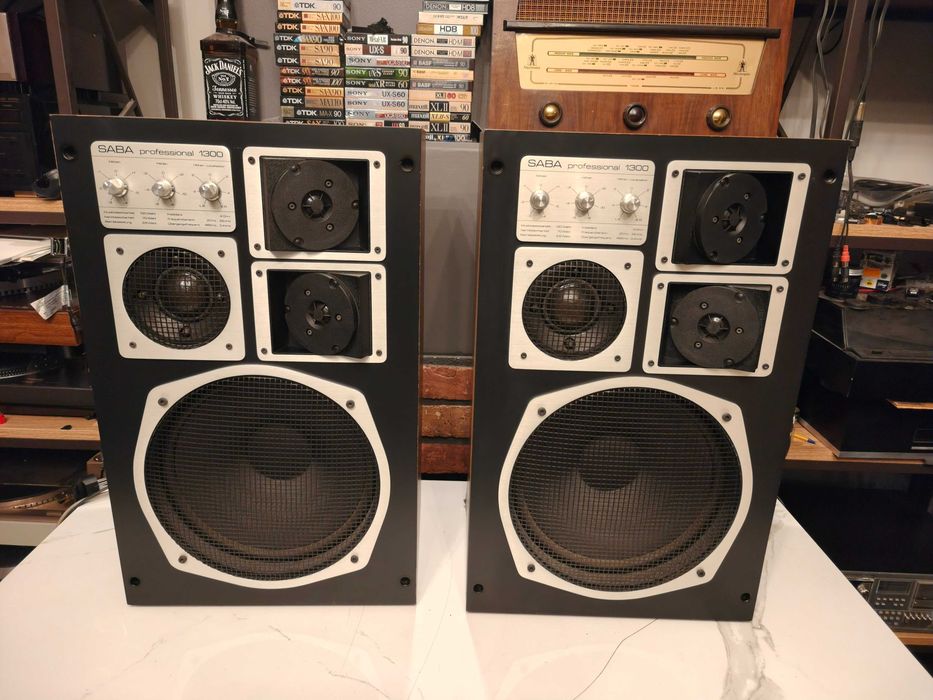 SABA Ultra Box Professional 1300 ! Znakomite kolumny VINTAGE !