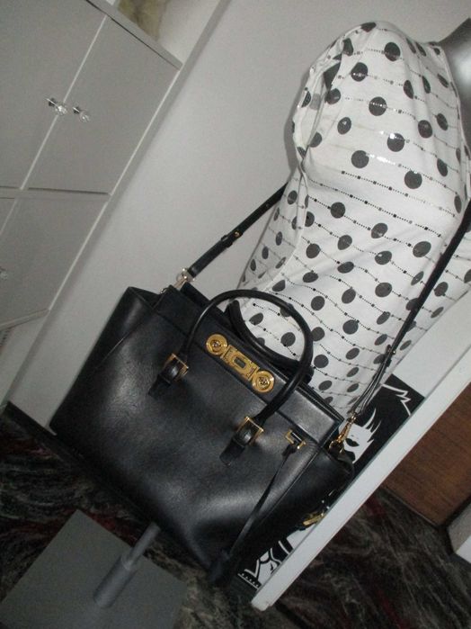 Gianni Versace duza czarna torebka