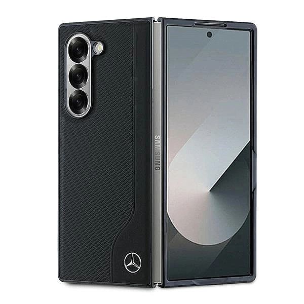 Etui Mercedes Leather Wood Imitation MagSafe na Samsung Galaxy Z Fold
