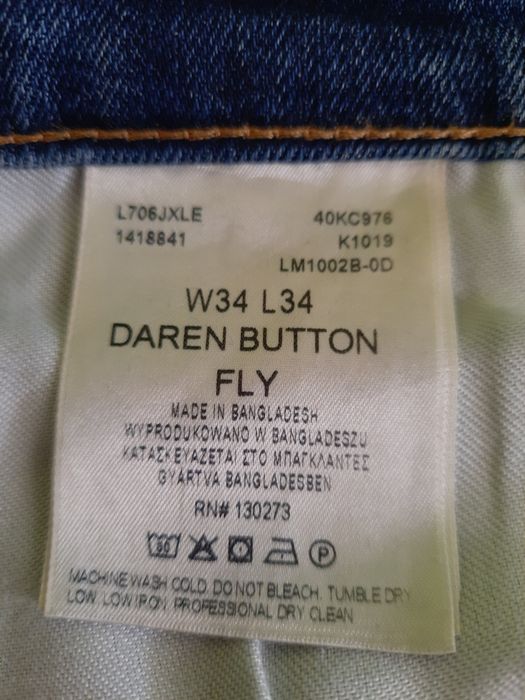 Spodnie jeansy męskie Lee 34/34