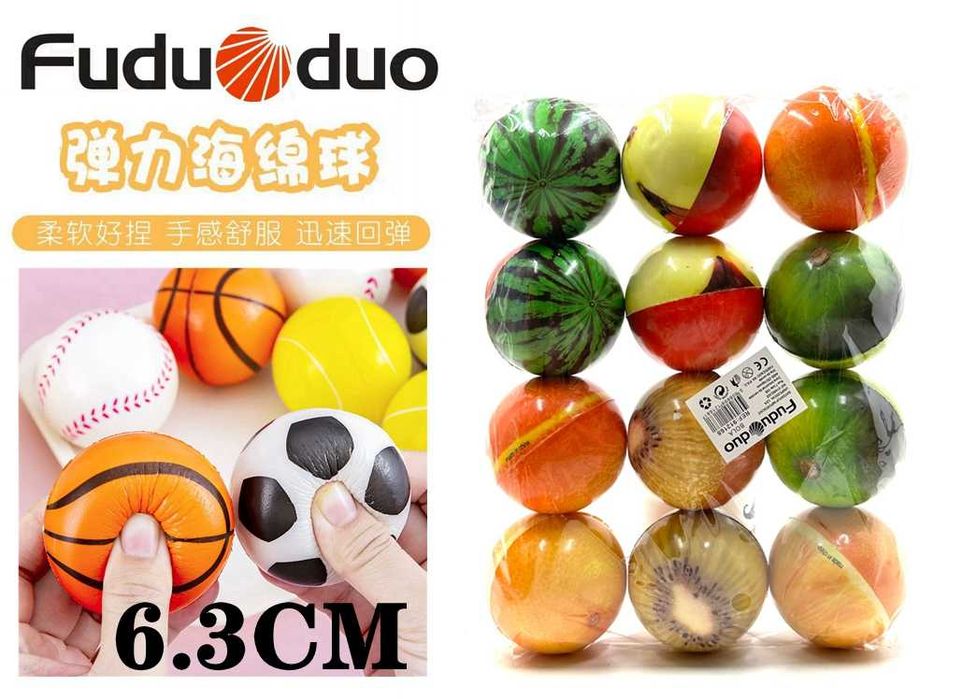 Bolas de Força de Preensão em Material PU, Macias e Leves