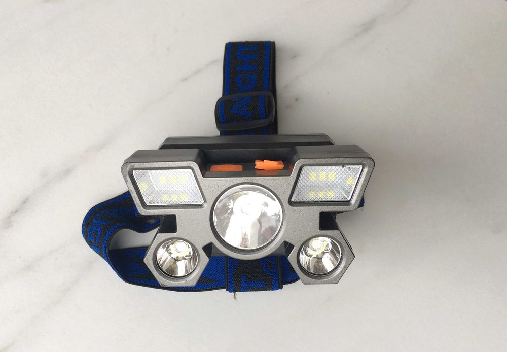 Latarka Lampa Czołowa LED wielofunkcyjna - NOWA