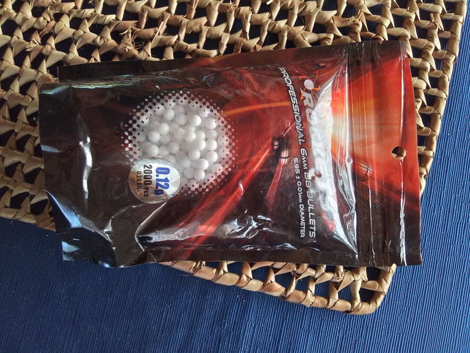 Bbs para airsoft 6 mm, 0,12g, 0,20g, 0,23g, 0,25g.