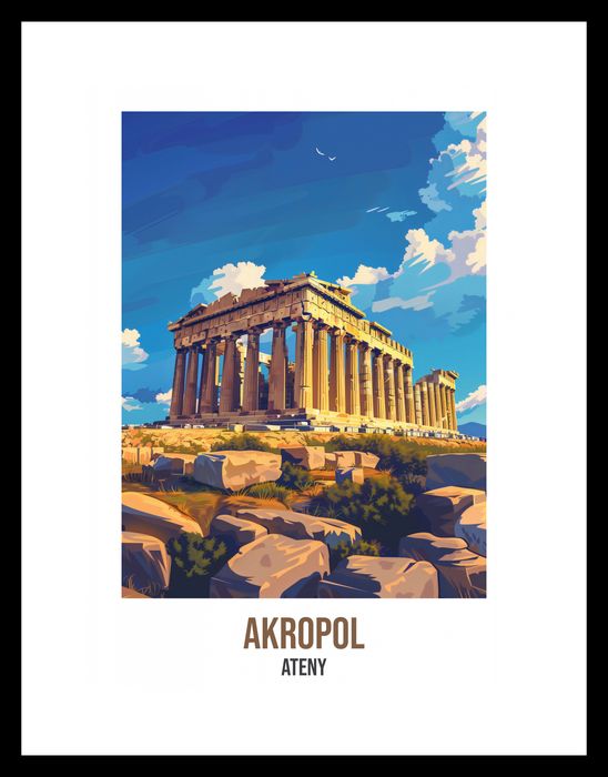 Plakat 20,5x28,4cm Akropol
