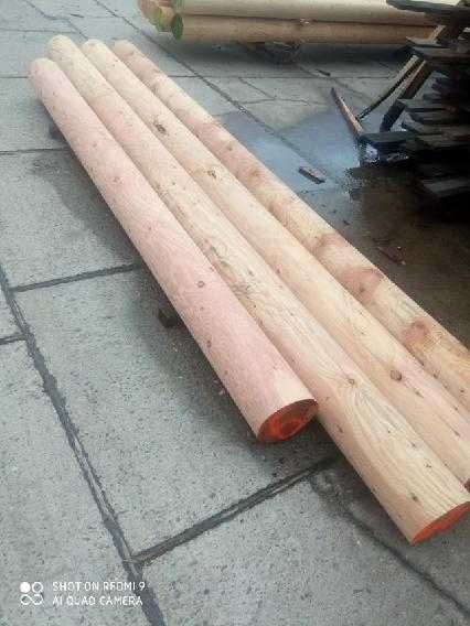 Bale toczone modrzewiowe