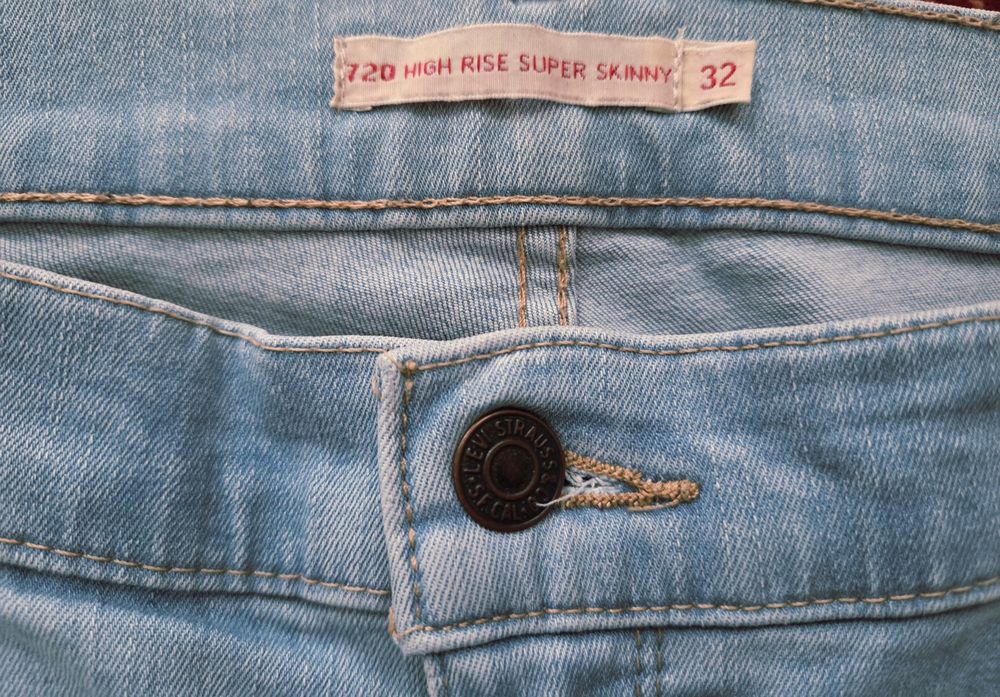 Jeansy Levis 720 High Rise Super Skinny W32L30 jak nowe