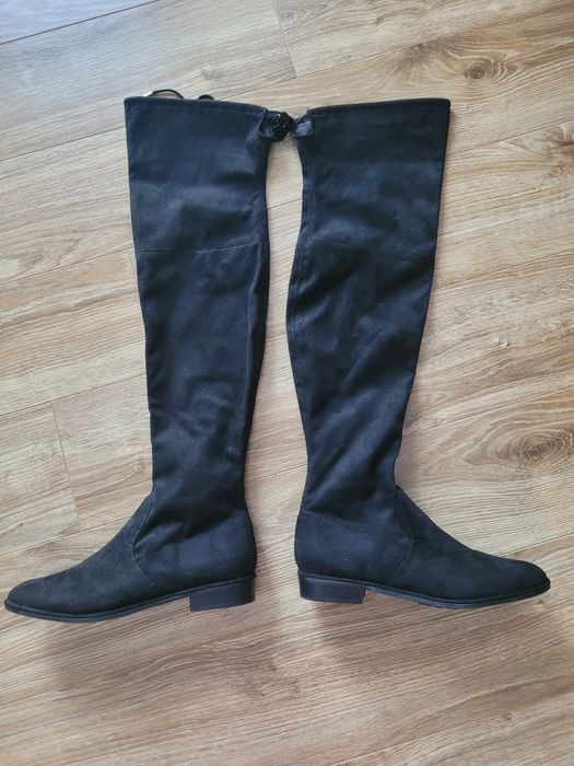 Długie kozaki za kolano muszkieterki  j NOWE plus nowa torebka nine we