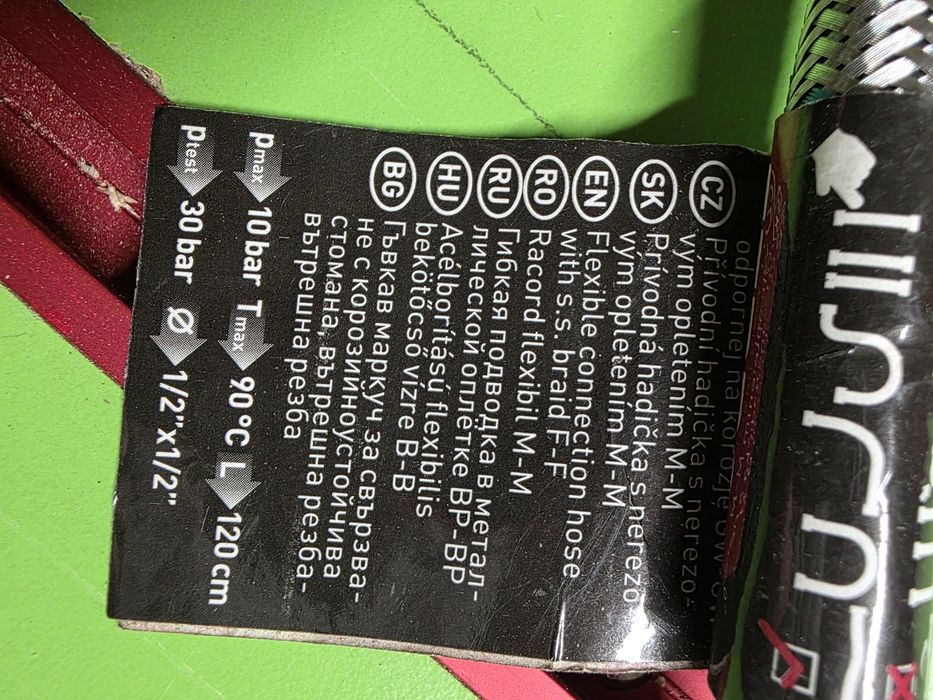 FERRO Wąż Przyłączeniowy 1/2×1/2