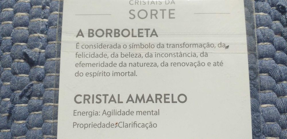 Crostais da Sorte - Borboleta - novo - portes incluidos
